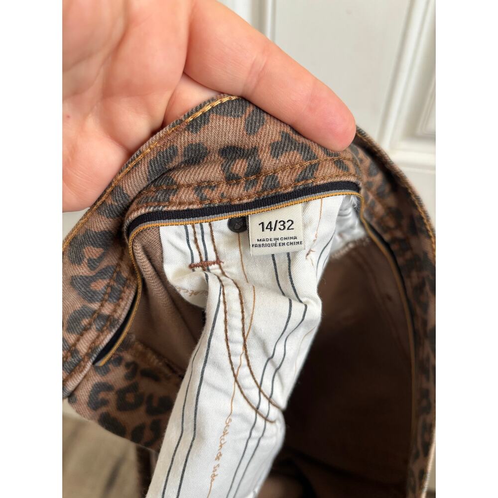 Scotch & Soda wide leg cheetah print high rise jeans size 14 - Picture 5 of 5
